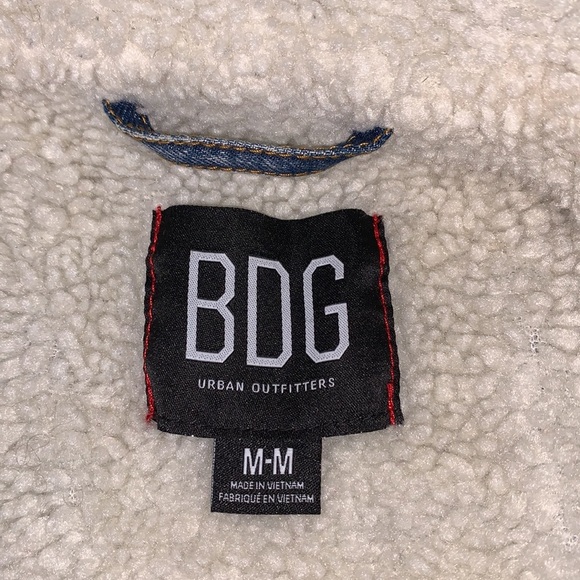 Urban Outfitters BDG Sherpa Denim Jacket Sz Medium - Picture 9 of 16